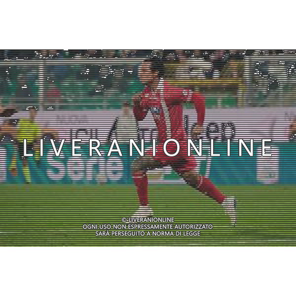 Palermo, Italia, 28 ottobre 2025. Stadio Renzo Barbera, Palermo vs Monza, match valido per il campionato di Serie B 2025/2026. Nella foto: Esultanza Armando Izzo (Monza) ©FEDERICO SERRA - AGENZIA ALDO LIVERANI SAS