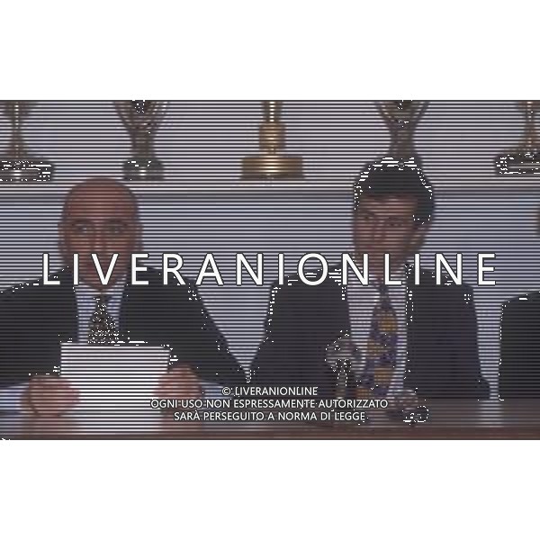 DIAP-RETROSPETTIVA ADRIANO GALLIANI AMMINISTRATORE DELEGATO AC MILAN NELLA FOTO ADRIANO GALLIANI CON DEJAN SAVICEVIC AG ALDO LIVERANI SAS