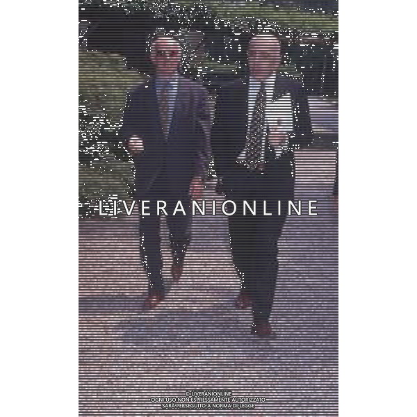 DIAP-RETROSPETTIVA ADRIANO GALLIANI AMMINISTRATORE DELEGATO AC MILAN NELLA FOTO ADRIANO GALLIANI CON ARRIGO SACCHI AG ALDO LIVERANI SAS