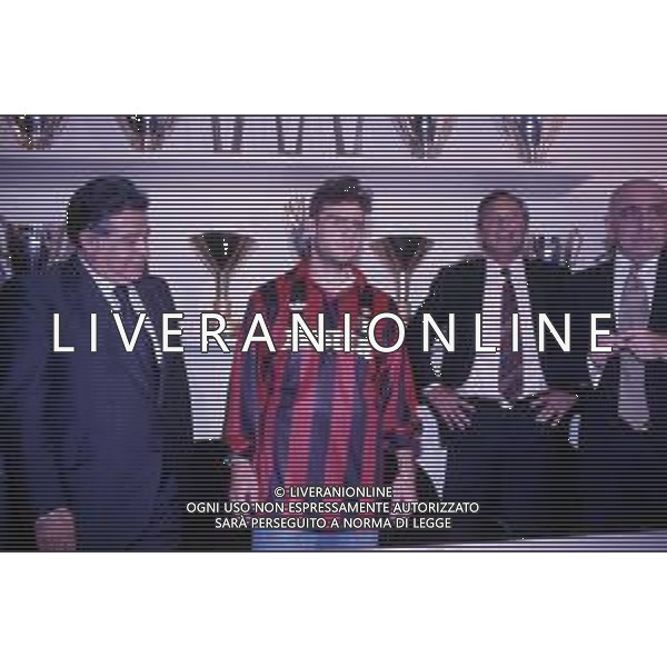 DIAP-RETROSPETTIVA ADRIANO GALLIANI AMMINISTRATORE DELEGATO AC MILAN NELLA FOTO ADRIANO GALLIANI CON MARCO SIMONE AG ALDO LIVERANI SAS