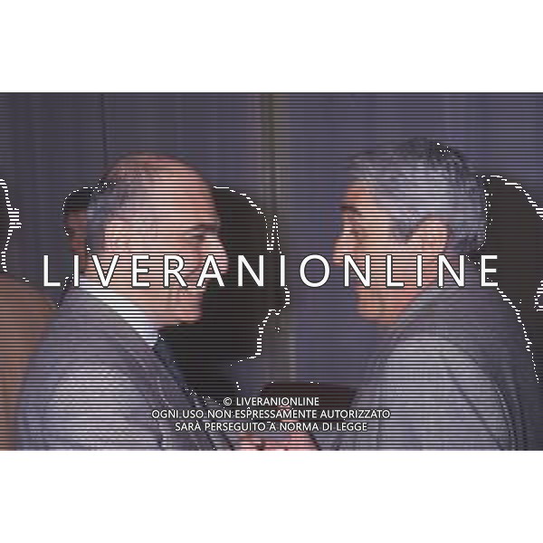 DIAP-RETROSPETTIVA ADRIANO GALLIANI AMMINISTRATORE DELEGATO AC MILAN NELLA FOTO ADRIANO GALLIANI E RIGHETTI RENZO AG ALDO LIVERANI SAS