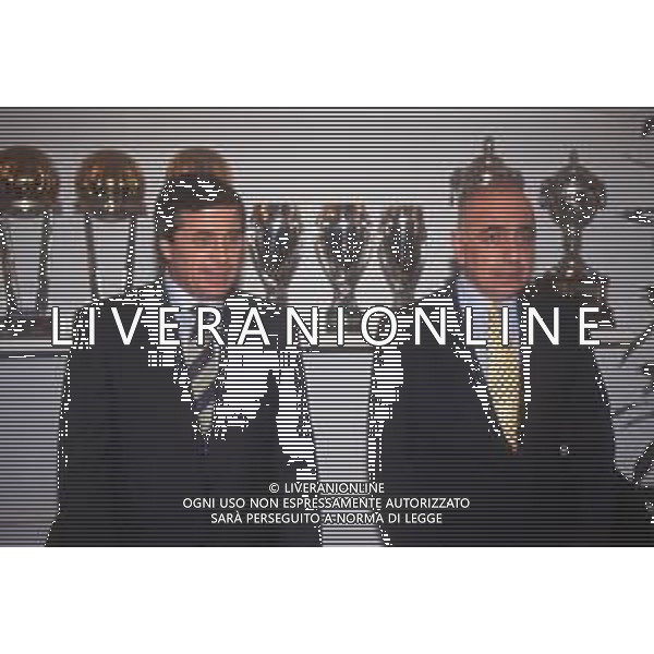 DIAP-RETROSPETTIVA ADRIANO GALLIANI AMMINISTRATORE DELEGATO AC MILAN NELLA FOTO ADRIANO GALLIANI CON OSCAR WASHINGTON TABAREZ AG ALDO LIVERANI SAS