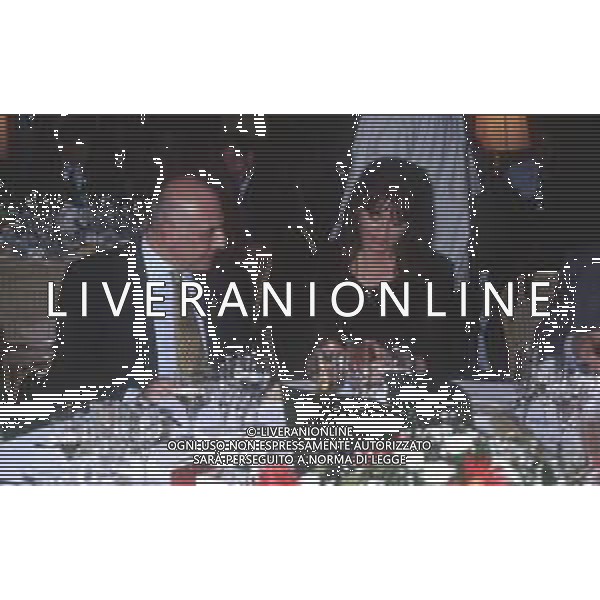 DIAP-RETROSPETTIVA ADRIANO GALLIANI AMMINISTRATORE DELEGATO AC MILAN NELLA FOTO ADRIANO GALLIANI CON DANIELA ROSATI AG ALDO LIVERANI SAS