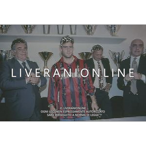 DIAP-RETROSPETTIVA ADRIANO GALLIANI AMMINISTRATORE DELEGATO AC MILAN NELLA FOTO ADRIANO GALLIANI CON MARCO SIMONE AG ALDO LIVERANI SAS