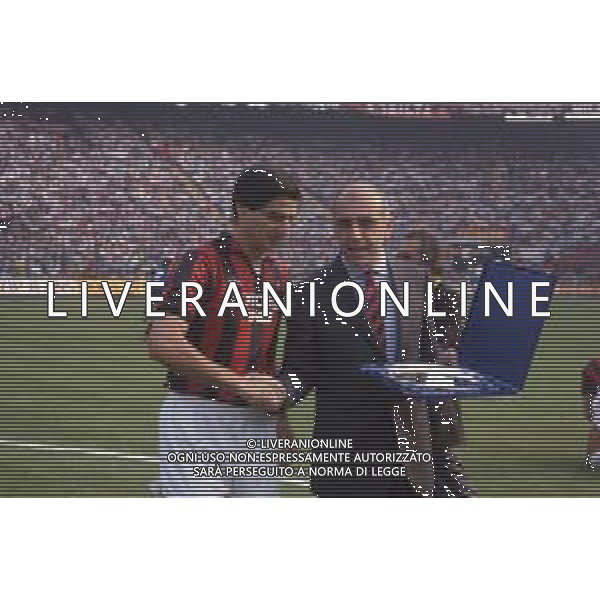 DIAP-RETROSPETTIVA ADRIANO GALLIANI AMMINISTRATORE DELEGATO AC MILAN NELLA FOTO ADRIANO GALLIANI CON AGOSTINO DI BARTOLOMEI AG ALDO LIVERANI SAS
