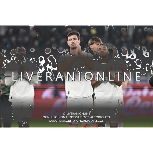 Atalanta vs Milan nella foto delusione Milan a fine gara Bergamo 28-10-2025 New Balance Arena - Stadio di Bergamo Atalanta vs Milan Campionato Serie A Enilive - 9a giornata foto Roberto Garavaglia/Agenzia Aldo Liverani sas