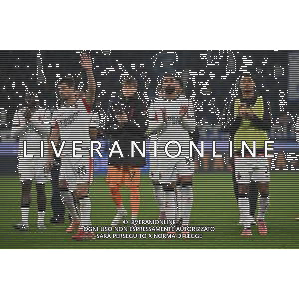 Atalanta vs Milan nella foto delusione Milan a fine gara Bergamo 28-10-2025 New Balance Arena - Stadio di Bergamo Atalanta vs Milan Campionato Serie A Enilive - 9a giornata foto Roberto Garavaglia/Agenzia Aldo Liverani sas