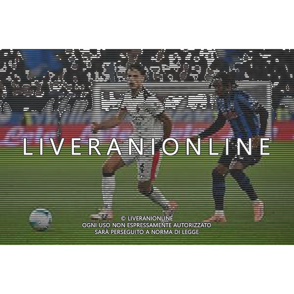 Atalanta vs Milan nella foto Samuele Ricci (Milan) e Ademola Lookman (Atalanta) Bergamo 28-10-2025 New Balance Arena - Stadio di Bergamo Atalanta vs Milan Campionato Serie A Enilive - 9a giornata foto Roberto Garavaglia/Agenzia Aldo Liverani sas