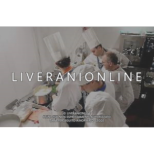 IMOLA 28 10 2025 BACCANALE 2025 A TAVOLA CON...MASSIMO SPIGAROLI CHEF STELLATO NELLA FOTO CHEF MASSIMO SPIGAROLI CON I GIOVANI CUOCHI ©SANNA - AGENZIA ALDO LIVERANI SAS