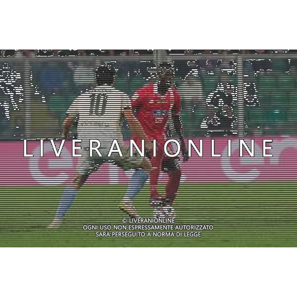 Palermo, Italia, 28 ottobre 2025. Stadio Renzo Barbera, Palermo vs Monza, match valido per il campionato di Serie B 2025/2026. Nella foto: Pedro Obiang (Monza) e Filippo Ranocchia (Palermo FC) ©FEDERICO SERRA - AGENZIA ALDO LIVERANI SAS