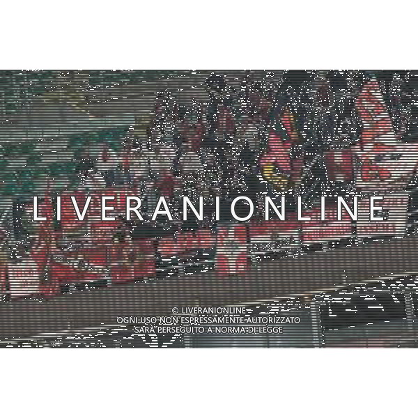 Palermo, Italia, 28 ottobre 2025. Stadio Renzo Barbera, Palermo vs Monza, match valido per il campionato di Serie B 2025/2026. Nella foto: Tifosi Monza ©FEDERICO SERRA - AGENZIA ALDO LIVERANI SAS