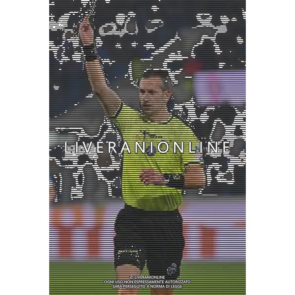 Atalanta vs Milan nella foto l\'arbitro Daniele Doveri di Roma Bergamo 28-10-2025 New Balance Arena - Stadio di Bergamo Atalanta vs Milan Campionato Serie A Enilive - 9a giornata foto Roberto Garavaglia/Agenzia Aldo Liverani sas