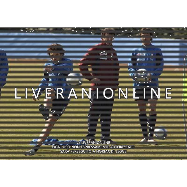 Coverciano (Fi) 28/02/2006 Ritiro e Allenamento della nazionale Italiana nella foto alessandro del piero ciro ferrara e massimo oddo ph gianni nucci/agenzia aldo liverani