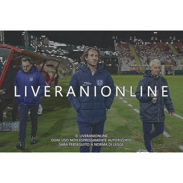 28 10 2025. Stadio Sandro Cabassi. Carpi - Union Brescia. Aimo Diana allenatore del Brescia. ©Francesco Casadei/Agenzia Aldo Liverani