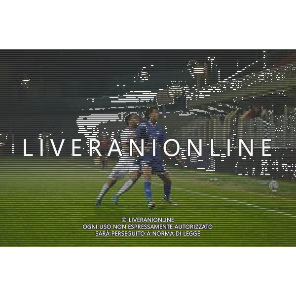 28 10 2025. Stadio Sandro Cabassi. Carpi - Union Brescia. Controllo Bryan Boci 24. ©Francesco Casadei/Agenzia Aldo Liverani