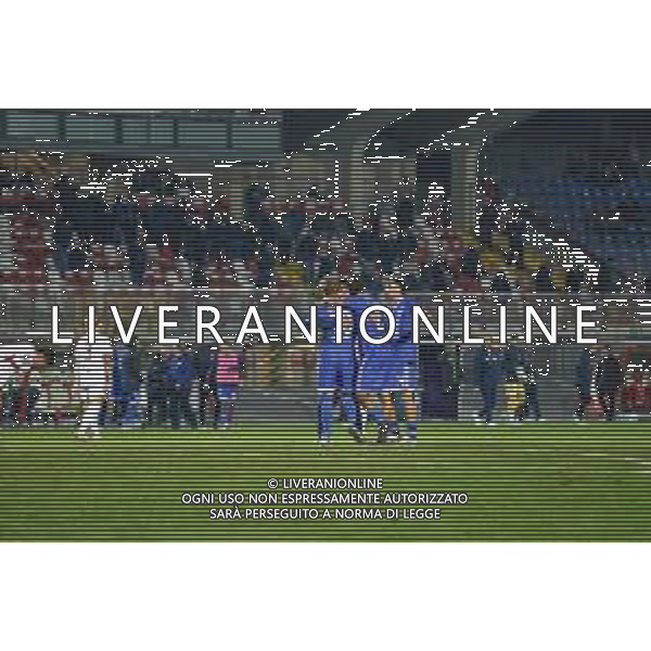 28 10 2025. Stadio Sandro Cabassi. Carpi - Union Brescia. Festeggiamenti fine partita. ©Francesco Casadei/Agenzia Aldo Liverani