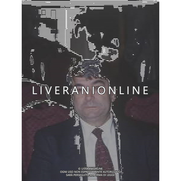 DIAP-RETROSPETTIVA ALDO SPINELLI PRESIDENTE GENOA CALCIO NELLA FOTO ALDO SPINELLI PRESIDENTE DEL GENOA CALCIO NELL\'ANNO 1993-1994 AG ALDO LIVERANI SAS 
