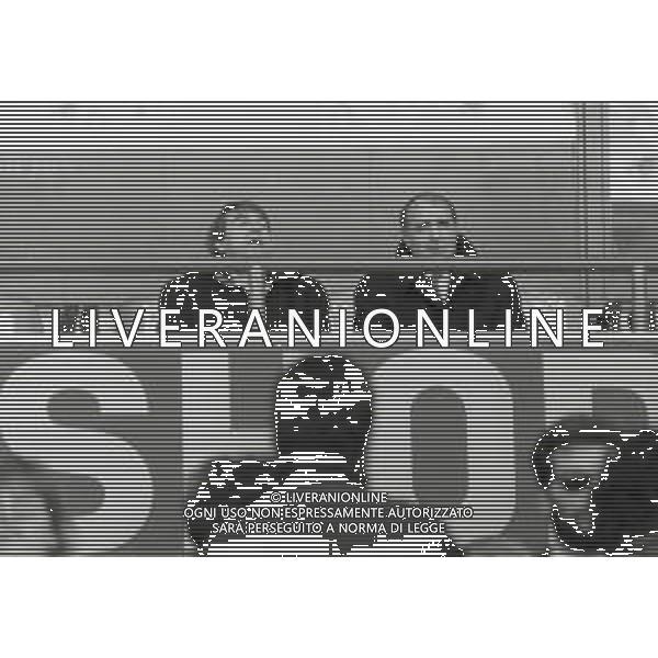 ST-RETROSPETTIVA ALDO SPINELLI PRESIDENTE GENOA CALCIO NELLA FOTO ALDO SPINELLI PRESIDENTE DEL GENOA CALCIO CON SPARTACO LANDINI AG ALDO LIVERANI SAS