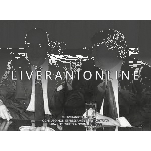 ST-RETROSPETTIVA ALDO SPINELLI PRESIDENTE GENOA CALCIO NELLA FOTO ALDO SPINELLI PRESIDENTE DEL GENOA CALCIO CON PAOLO MANTOVANI AG ALDO LIVERANI SAS