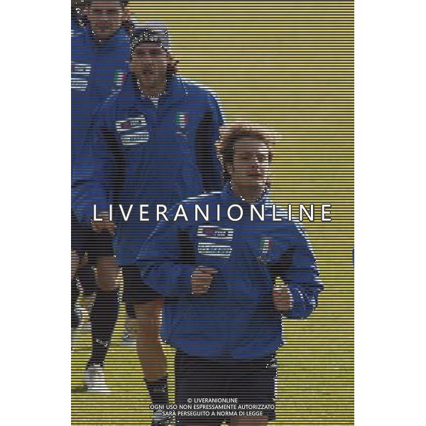 Coverciano (Fi) 28/02/2006 Ritiro e Allenamento della nazionale Italiana nella foto alberto gilardino e christian vieri ph gianni nucci/agenzia aldo liverani