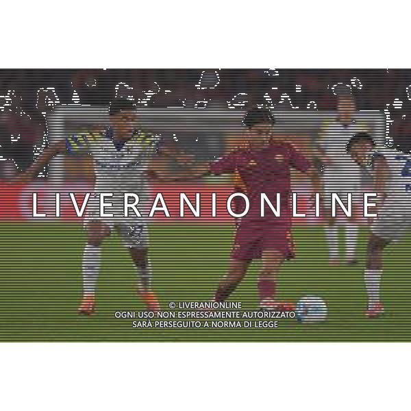 Roma vs Parma Campionato Serie A Enilive - 9 Giornata Stadio Olimpico - Roma 29-10-2025 nella foto Britschgi e Dybala Foto Federico Gaetano - ag Aldo liverani- AGENZIA ALDO LIVERANI SAS