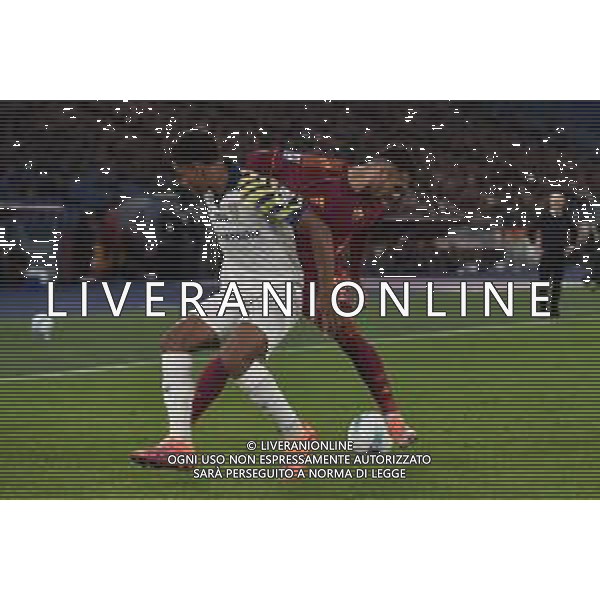 Roma vs Parma Campionato Serie A Enilive - 9 Giornata Stadio Olimpico - Roma 29-10-2025 nella foto Britschgi e Celik Foto Federico Gaetano - ag Aldo liverani- AGENZIA ALDO LIVERANI SAS