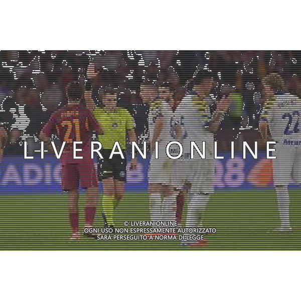 Roma vs Parma Campionato Serie A Enilive - 9 Giornata Stadio Olimpico - Roma 29-10-2025 nella foto arbitro Crezzini annulla il gol di Soule’ Foto Federico Gaetano - ag Aldo liverani- AGENZIA ALDO LIVERANI SAS