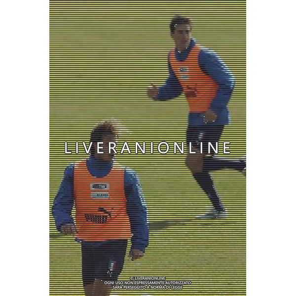 Coverciano (Fi) 28/02/2006 Ritiro e Allenamento della nazionale Italiana nella foto alberto gilardino ph gianni nucci/agenzia aldo liverani