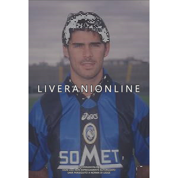 DIAP-RETROSPETTIVA ANDREA SOTTIL CALCIATORE NELLA FOTO ANDREA SOTTIL CON LA MAGLIA DELL\'ATALANTA CALCIO AG ALDO LIVERANI SAS