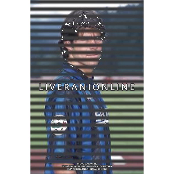 DIAP-RETROSPETTIVA ANDREA SOTTIL CALCIATORE NELLA FOTO ANDREA SOTTIL CON LA MAGLIA DELL\'ATALANTA CALCIO AG ALDO LIVERANI SAS