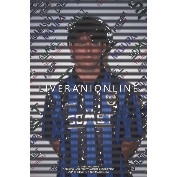 DIAP-RETROSPETTIVA ANDREA SOTTIL CALCIATORE NELLA FOTO ANDREA SOTTIL CON LA MAGLIA DELL\'ATALANTA CALCIO AG ALDO LIVERANI SAS