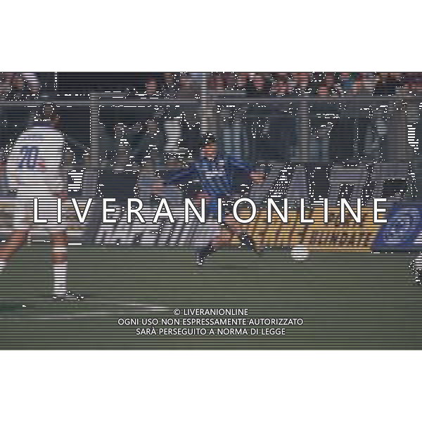 DIAP-RETROSPETTIVA ANDREA SOTTIL CALCIATORE NELLA FOTO ANDREA SOTTIL CON LA MAGLIA DELL\'ATALANTA CALCIO AG ALDO LIVERANI SAS