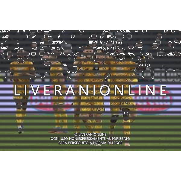 Torino 29.10.2025 Allianz Stadium @Manuela Viganti /Ag. Aldo Liverani sas Juventus vs Udinese Campionato Calcio Serie A Enilive 2025/2026 9a giornata Nella foto: esultanza udinese dopo il gol di nicolo zaniolo ©Viganti - AGENZIA ALDO LIVERANI SAS