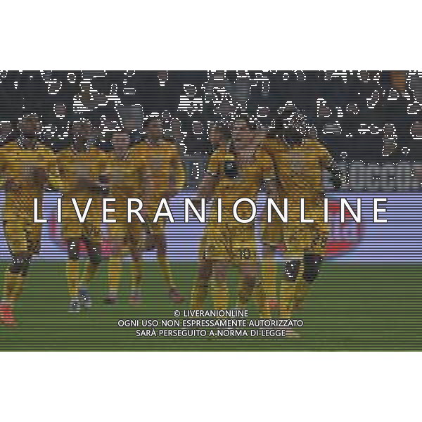 Torino 29.10.2025 Allianz Stadium @Manuela Viganti /Ag. Aldo Liverani sas Juventus vs Udinese Campionato Calcio Serie A Enilive 2025/2026 9a giornata Nella foto: esultanza udinese dopo il gol di nicolo zaniolo ©Viganti - AGENZIA ALDO LIVERANI SAS