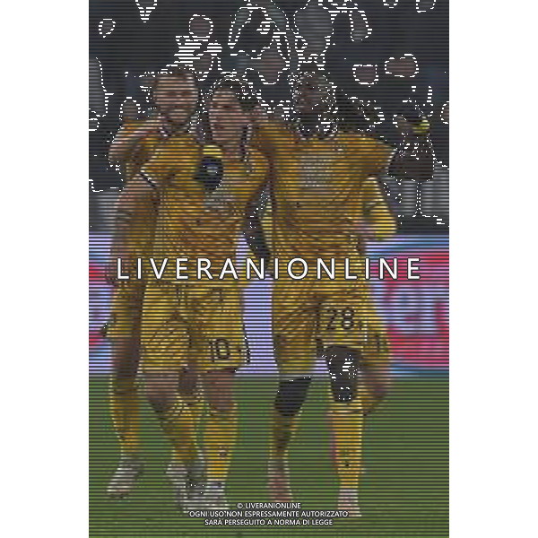 Torino 29.10.2025 Allianz Stadium @Manuela Viganti /Ag. Aldo Liverani sas Juventus vs Udinese Campionato Calcio Serie A Enilive 2025/2026 9a giornata Nella foto: esultanza udinese dopo il gol di nicolo zaniolo ©Viganti - AGENZIA ALDO LIVERANI SAS