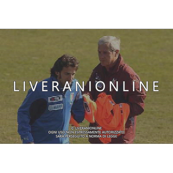 Coverciano (Fi) 28/02/2006 Ritiro e Allenamento della nazionale Italiana nella foto marcello lippi e alessandro del piero ph gianni nucci/agenzia aldo liverani