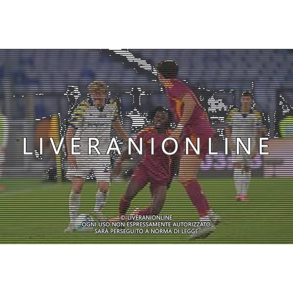 Roma vs Parma Campionato Serie A Enilive - 9 Giornata Stadio Olimpico - Roma 29-10-2025 nella foto Jensen e Kone’ Foto Federico Gaetano - ag Aldo liverani- AGENZIA ALDO LIVERANI SAS