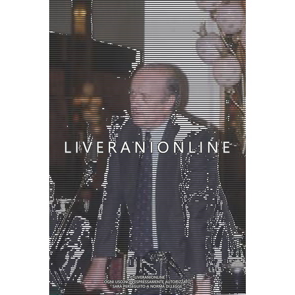 DIAP-RETROSPETTIVA PAOLO CASARIN DIRIGENTE ARBITRALE NELLA FOTO PAOLO CASARIN NELL\'ANNO 1993-1994 A MILANO FESTA NATALIZIA LEGA CALCIO AG ALDO LIVERANI SAS