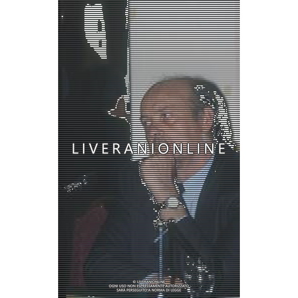 DIAP-RETROSPETTIVA PAOLO CASARIN DIRIGENTE ARBITRALE NELLA FOTO PAOLO CASARIN NELL\'ANNO 1993-1994 A MILANO FESTA NATALIZIA LEGA CALCIO AG ALDO LIVERANI SAS