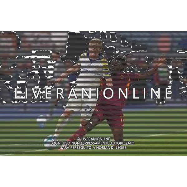 Roma vs Parma Campionato Serie A Enilive - 9 Giornata Stadio Olimpico - Roma 29-10-2025 nella foto Jensen e Kone’ Foto Federico Gaetano - ag Aldo liverani- AGENZIA ALDO LIVERANI SAS