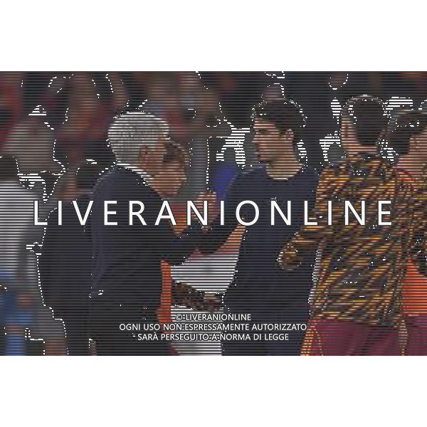 Roma vs Parma Campionato Serie A Enilive - 9 Giornata Stadio Olimpico - Roma 29-10-2025 nella foto Cuesta e Gasperini saluto a fine gara Foto Federico Gaetano - ag Aldo liverani- AGENZIA ALDO LIVERANI SAS