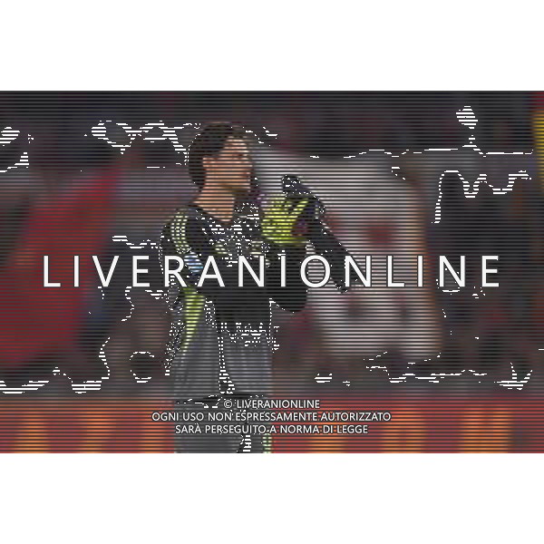 Roma vs Parma Campionato Serie A Enilive - 9 Giornata Stadio Olimpico - Roma 29-10-2025 nella foto Esultanza finale Svilar Foto Federico Gaetano - ag Aldo liverani- AGENZIA ALDO LIVERANI SAS