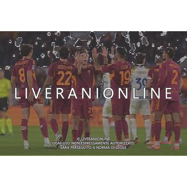 Roma vs Parma Campionato Serie A Enilive - 9 Giornata Stadio Olimpico - Roma 29-10-2025 nella foto Esultanza finale Roma Foto Federico Gaetano - ag Aldo liverani- AGENZIA ALDO LIVERANI SAS