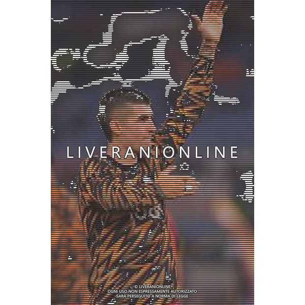 Roma vs Parma Campionato Serie A Enilive - 9 Giornata Stadio Olimpico - Roma 29-10-2025 nella foto Esultanza finale Mancini Foto Federico Gaetano - ag Aldo liverani- AGENZIA ALDO LIVERANI SAS