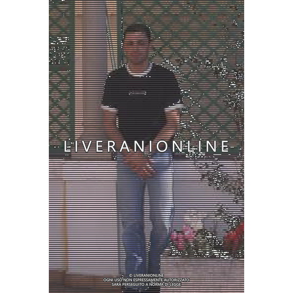 DIAP-RETROSPETTIVA ALEX BRITTI CANTANTE NELLA FOTO ALEX BRITTI A SANREMO GIOVANI NELL\'ANNO 1999 AG ALDO LIVERANI SAS