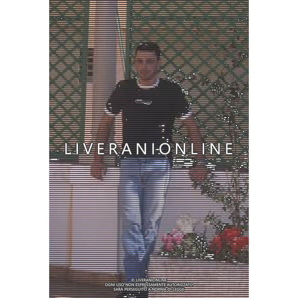 DIAP-RETROSPETTIVA ALEX BRITTI CANTANTE NELLA FOTO ALEX BRITTI A SANREMO GIOVANI NELL\'ANNO 1999 AG ALDO LIVERANI SAS