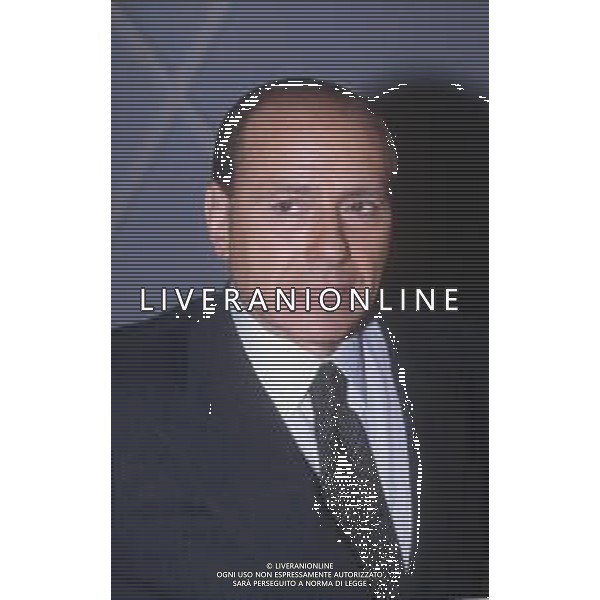 DIAP-RETROSPETTIVA SILVIO BERLUSCONI PRESIDNTE MILAN CALCIO E POLITICO NELLA FOTO SILVIO BERLUSCONI NELL\'ANNO 1993 AG ALDO LIVERANI SAS