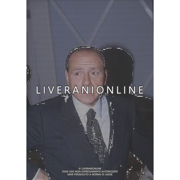 DIAP-RETROSPETTIVA SILVIO BERLUSCONI PRESIDNTE MILAN CALCIO E POLITICO NELLA FOTO SILVIO BERLUSCONI NELL\'ANNO 1993 AG ALDO LIVERANI SAS