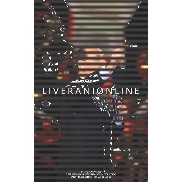 DIAP-RETROSPETTIVA SILVIO BERLUSCONI PRESIDNTE MILAN CALCIO E POLITICO NELLA FOTO SILVIO BERLUSCONI NELL\'ANNO 1993 AG ALDO LIVERANI SAS
