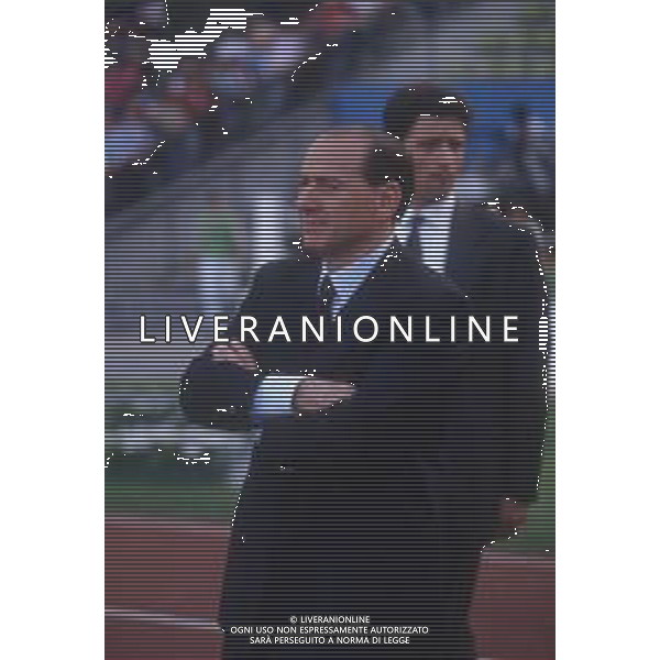 DIAP-RETROSPETTIVA SILVIO BERLUSCONI PRESIDNTE MILAN CALCIO E POLITICO NELLA FOTO SILVIO BERLUSCONI NELL\'ANNO 1993 AG ALDO LIVERANI SAS